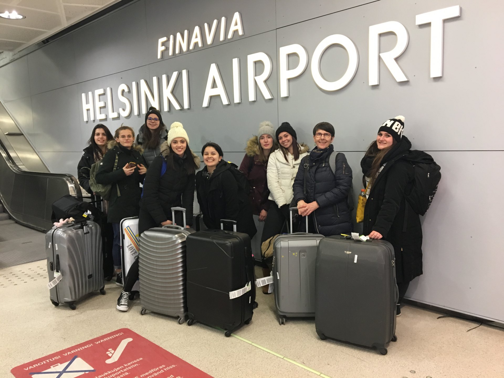 Arrivée des stagiaires à Helsinki